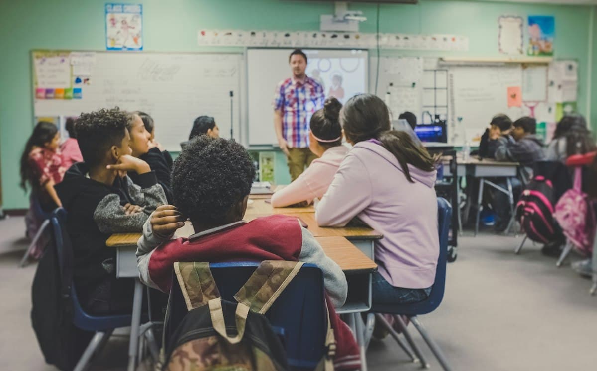 Interactive classroom lesson
